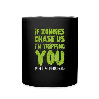Zombie - Tasse einfarbig - Schwarz - Vorne