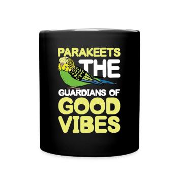 Parakeets The Guardians Of - Tasse einfarbig - Schwarz - Vorne