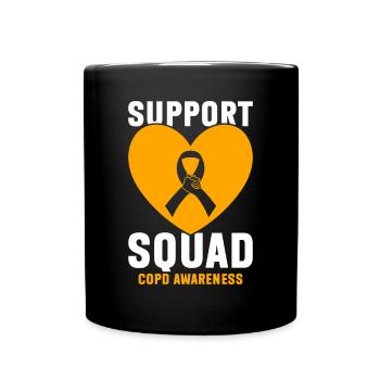 COPD Awareness Lung Disease COPD Krieger - Full Colour Mug - black - Front