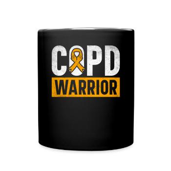 COPD Awareness Lung Disease COPD Krieger - Full Colour Mug - black - Front