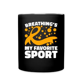 COPD Awareness Lung Disease COPD Krieger - Full Colour Mug - black - Front