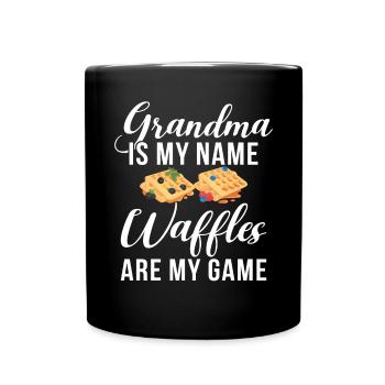Waffle Lover Gifts - Full Colour Mug - black - Front