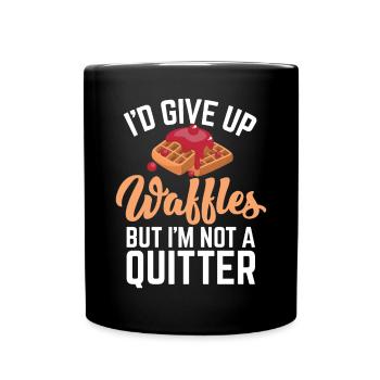 Waffle Lover Gifts - Full Colour Mug - black - Front