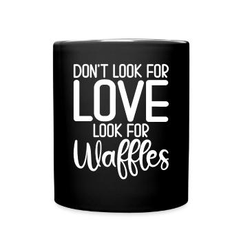 Waffle Lover Gifts - Full Colour Mug - black - Front