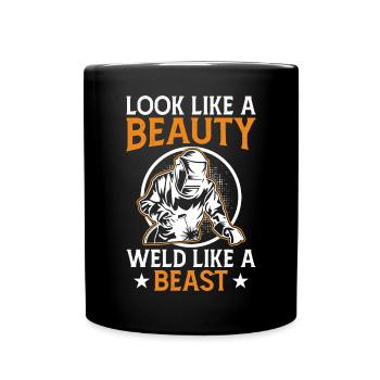 Welder Saying Funny Welding Boilermaker Welder - Full Colour Mug - black - Front