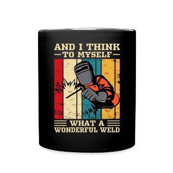 Welder Saying Funny Welding Boilermaker Welder - Full Colour Mug - black - Front