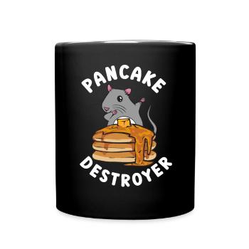 Pancake Breakfast Pancakes - Full Colour Mug - black - Front