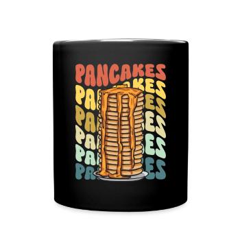 Pancake Breakfast Pancakes - Full Colour Mug - black - Front
