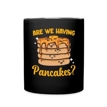 Pancake Breakfast Pancakes - Full Colour Mug - black - Front