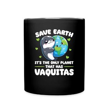 Ist der einzige Planet mit Kalifornischer - Tasse einfarbig - Schwarz - Vorne