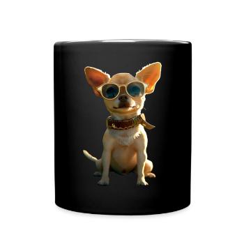 Maîtresse de chien chihuahua J’aime les chihuahuas mignons - Mug uni - noir - Devant