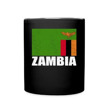 Drapeau du Vanuatu Vintage - Mug uni - noir - Devant