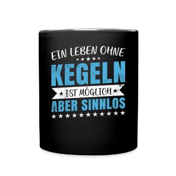 Une vie sans quilles est possible mais inutile - - Mug uni - noir - Devant