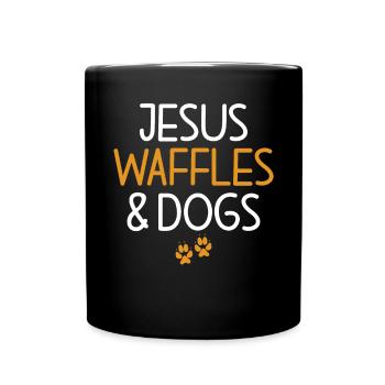 Waffle Lover Gifts - Full Colour Mug - black - Front