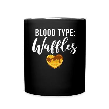Waffle Lover Gifts - Full Colour Mug - black - Front