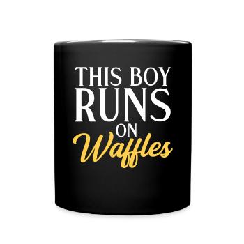 Waffle Lover Gifts - Full Colour Mug - black - Front
