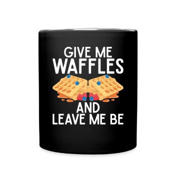 Waffle Lover Gifts - Full Colour Mug - black - Front