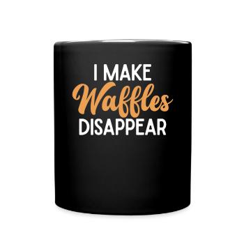 Waffle Lover Gifts - Full Colour Mug - black - Front