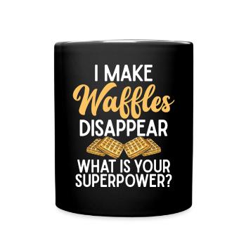 Waffle Lover Gifts - Full Colour Mug - black - Front