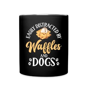 Waffle Lover Gifts - Full Colour Mug - black - Front