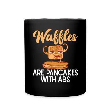 Waffle Lover Gifts - Full Colour Mug - black - Front