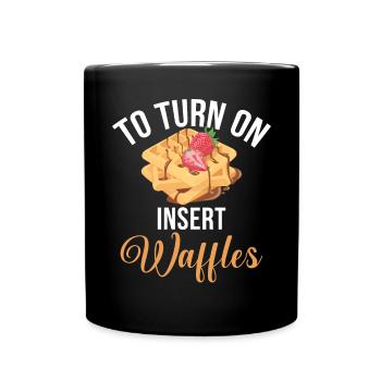 Waffle Lover Gifts - Full Colour Mug - black - Front