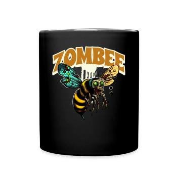 Abeille zombie Zombee - Mug uni - noir - Devant