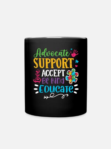 Autismus - Tasse einfarbig - Schwarz