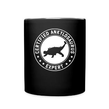 Ankylosaurus Dino Ankylosaur Expert Gift - Full Colour Mug - black - Front