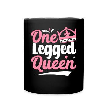 Amputé Amputation Prothèse Jambe Unijambe King - Mug uni - noir - Devant