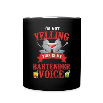 Barman Mixologue Je ne suis pas - Mug uni - noir - Devant