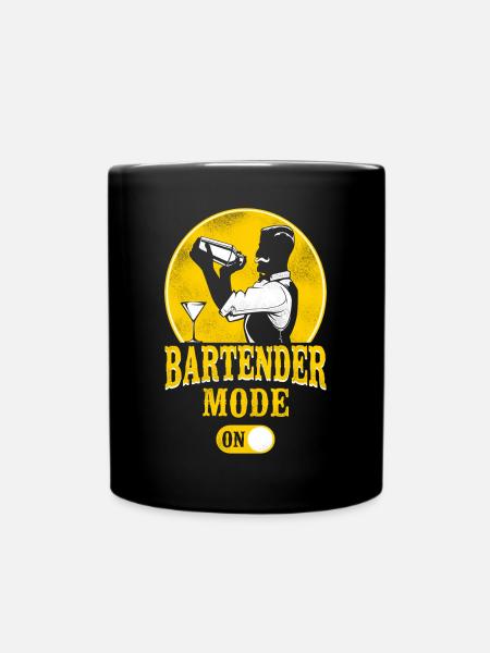 Bartender Mixologist Bartender - Tasse einfarbig - Schwarz