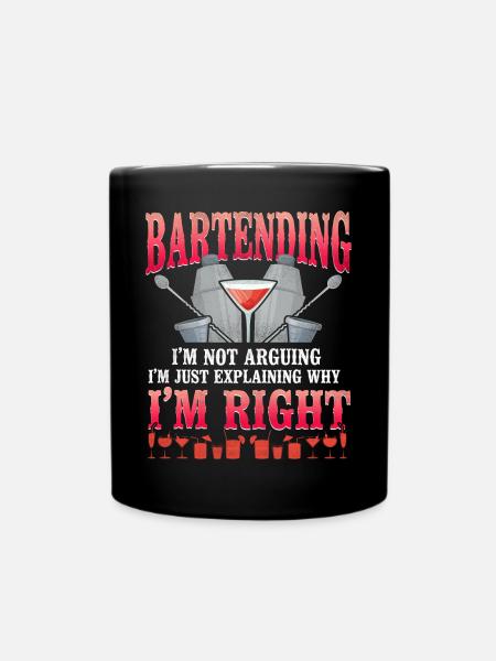 Bartender Mixologist Bartender I'm - Tasse einfarbig - Schwarz