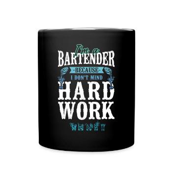 Bartender Mixologist I'm A - Tasse einfarbig - Schwarz - Vorne