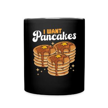 Crêpes Petit-déjeuner Crêpes - Mug uni - noir - Devant