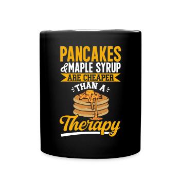 Pancake Breakfast Pancakes - Full Colour Mug - black - Front