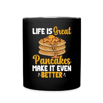 Crêpes Petit-déjeuner Crêpes - Mug uni - noir - Devant