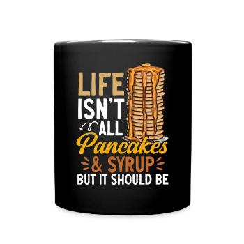 Pancake Breakfast Pancakes - Full Colour Mug - black - Front