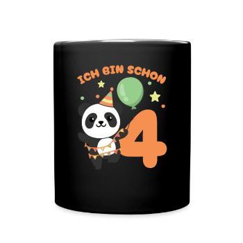 I'm already 4 panda's birthday kids - Full Colour Mug - black - Front