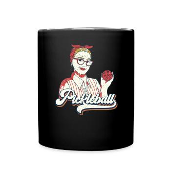 Pickleball Player Pickleball Balls Vintage - Full Colour Mug - black - Front