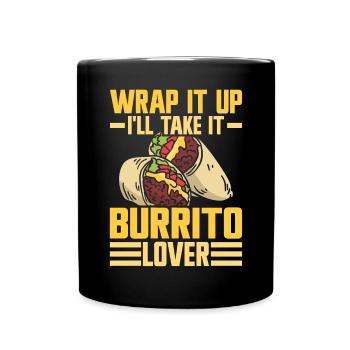 Burrito Gift - Full Colour Mug - black - Front