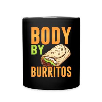Burrito Gift - Tasse einfarbig - Schwarz - Vorne