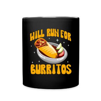 Burrito Gift - Full Colour Mug - black - Front