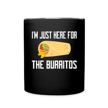 Burrito Gift - Tasse einfarbig - Schwarz - Vorne