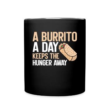 Burrito Gift - Full Colour Mug - black - Front