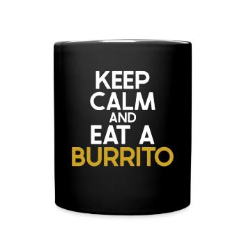 Burrito Gift - Full Colour Mug - black - Front