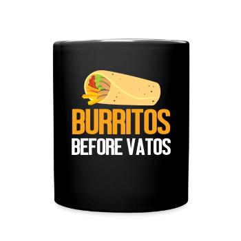 Burrito Gift - Tasse einfarbig - Schwarz - Vorne