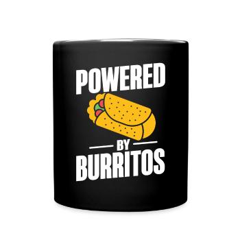 Burrito Gift - Tasse einfarbig - Schwarz - Vorne