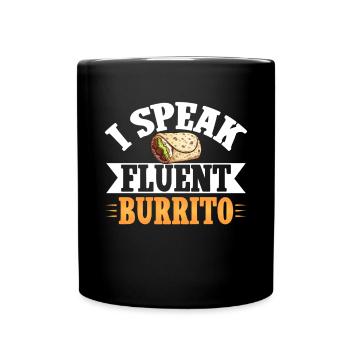 Burrito Gift - Tasse einfarbig - Schwarz - Vorne