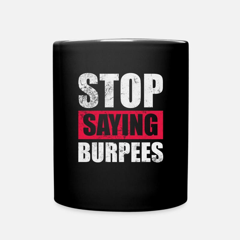Burpees - Tasse einfarbig - Schwarz